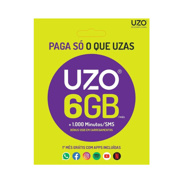 Cartão MEO Move UZO 6GB