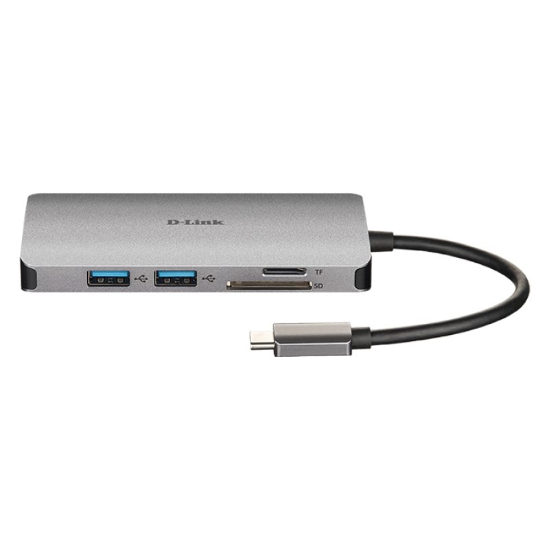 Hub D-Link USB-C p/ 3 USB 3.0 + HDMI + SD + USB-C