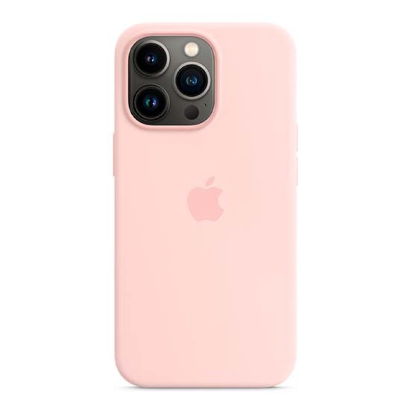 Capa Silicone MagSafe Apple iPhone 13 Pro Giz Rosa