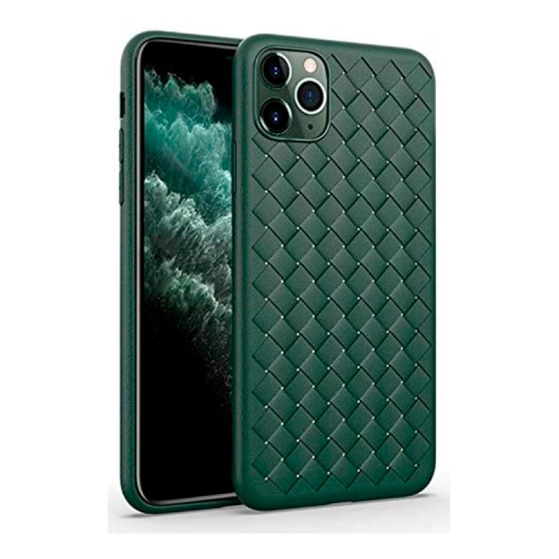 Capa Woven Pattern DEVIA iPhone 11 Pro Verde
