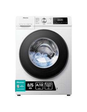 Máquina de Lavar e Secar Roupa Hisense 8Kg/5Kg 1400RPM Classe D Branco