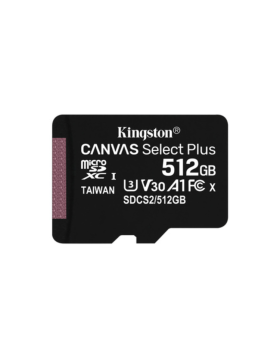 Cartão Memória Kingston Canvas Select Plus microSD 512GB CL10+ A1 