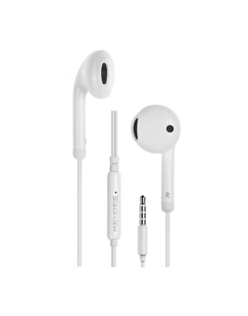 Auriculares Blackview Jack 3.5mm c/ Microfone e Botão Atendimento Branco