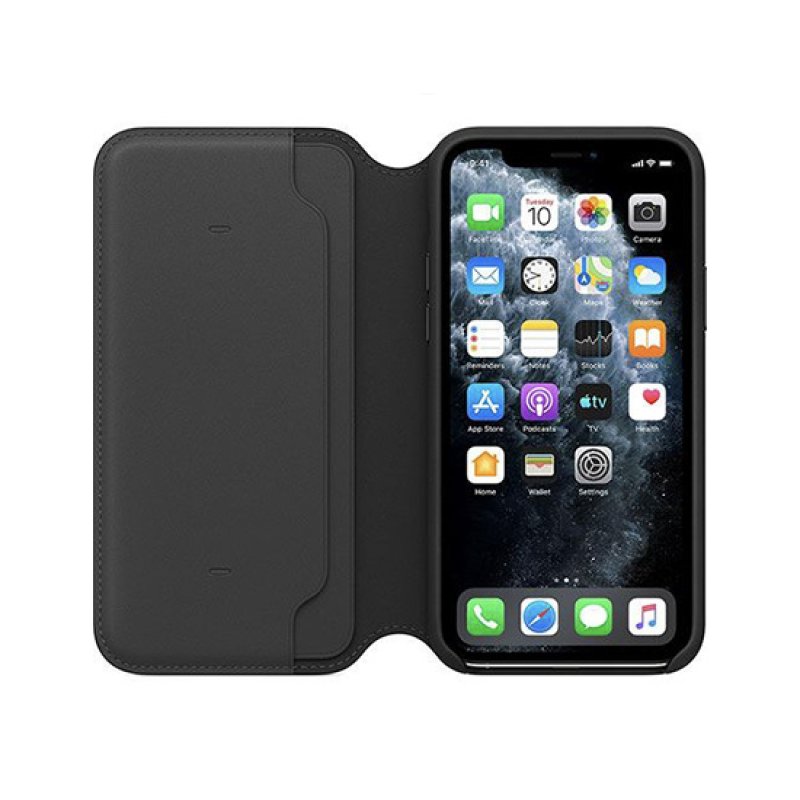 Capa Pele Folio Apple iPhone 11 Pro Preto