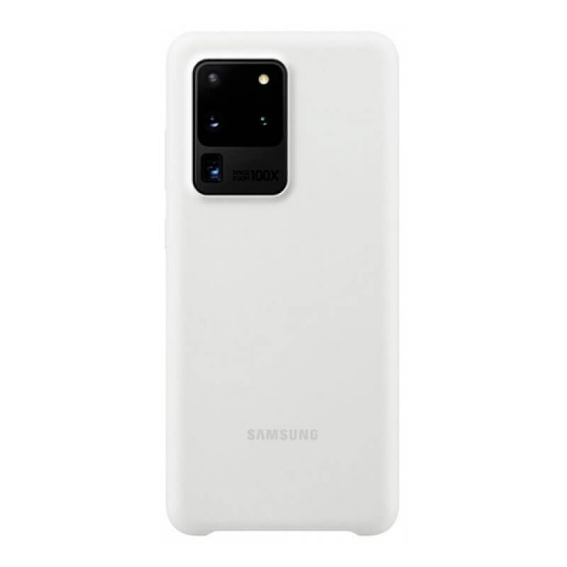 Silicone Cover Samsung S20 Ultra G988 Branco
