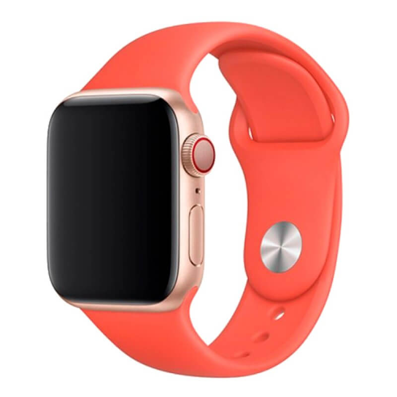 Bracelete Apple Watch 44mm Deluxe DEVIA Sport Band Laranja